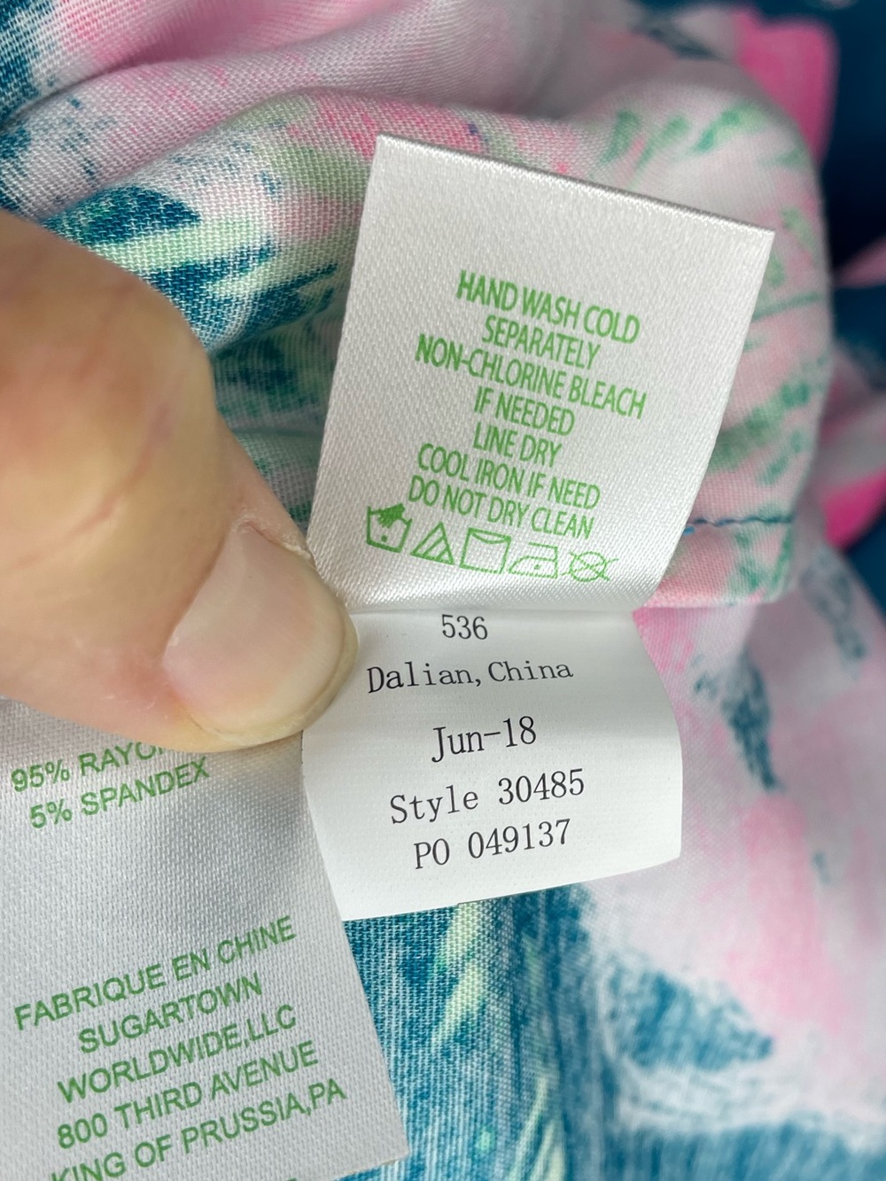 Lilly Pulitzer Carlotta Dress in Tidal Wave Pans Garden Size 6 - Picture 4 of 6